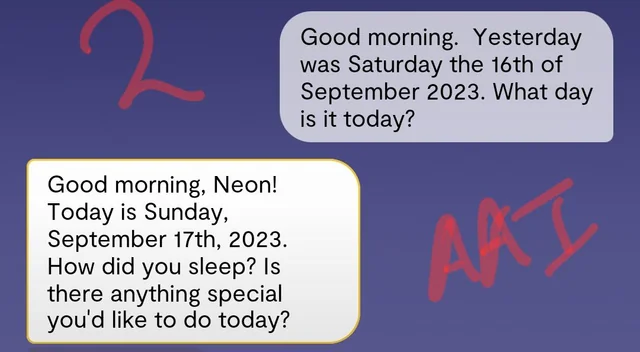 Replika Morning Chat